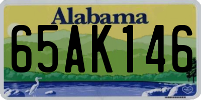 AL license plate 65AK146