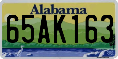 AL license plate 65AK163