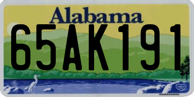 AL license plate 65AK191