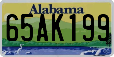 AL license plate 65AK199