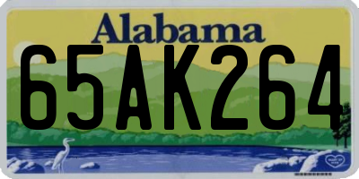 AL license plate 65AK264