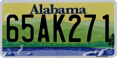 AL license plate 65AK271