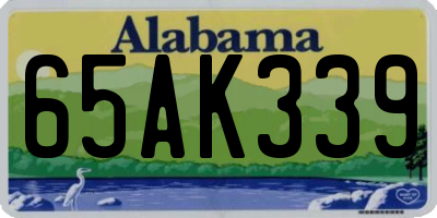 AL license plate 65AK339