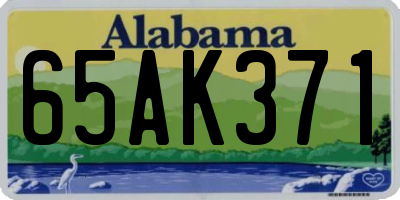AL license plate 65AK371