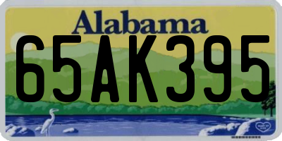 AL license plate 65AK395