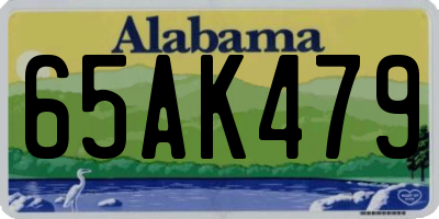 AL license plate 65AK479