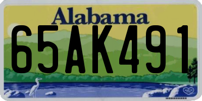 AL license plate 65AK491