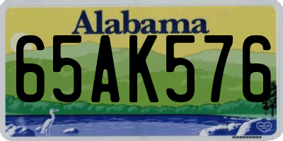 AL license plate 65AK576