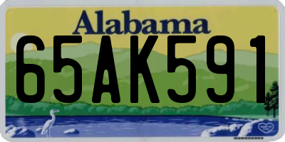 AL license plate 65AK591