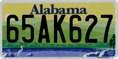 AL license plate 65AK627