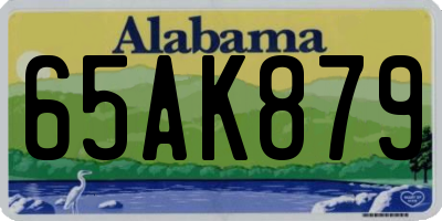 AL license plate 65AK879
