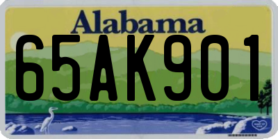 AL license plate 65AK901