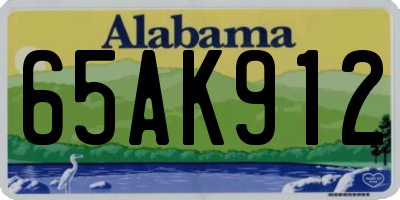 AL license plate 65AK912