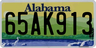 AL license plate 65AK913