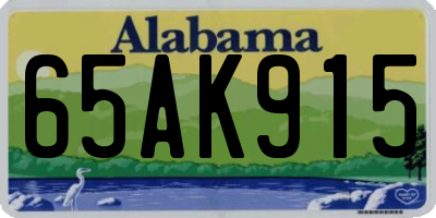 AL license plate 65AK915