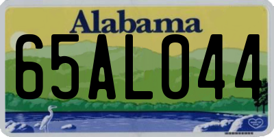 AL license plate 65AL044