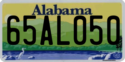 AL license plate 65AL050
