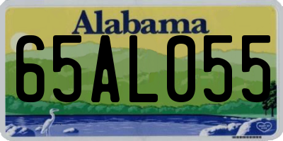 AL license plate 65AL055