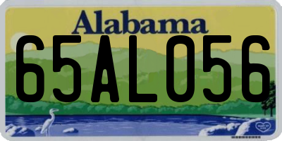 AL license plate 65AL056
