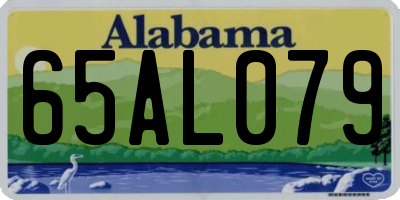 AL license plate 65AL079