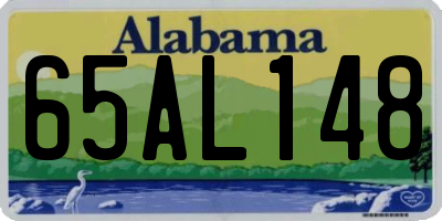 AL license plate 65AL148