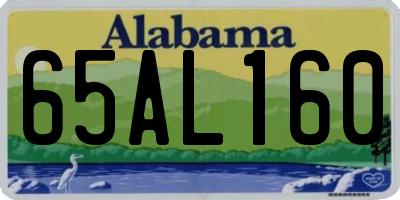 AL license plate 65AL160