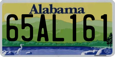 AL license plate 65AL161