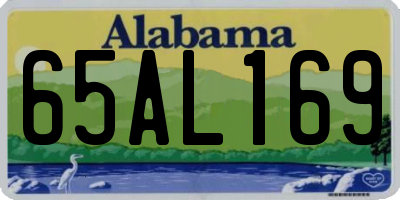AL license plate 65AL169