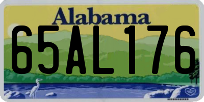 AL license plate 65AL176