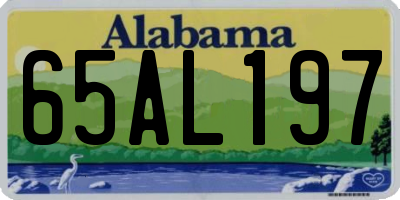 AL license plate 65AL197