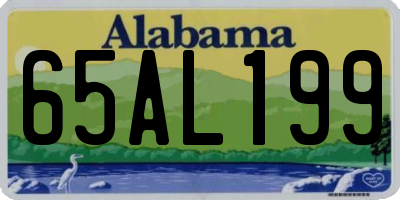 AL license plate 65AL199
