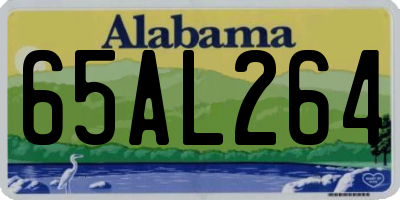 AL license plate 65AL264