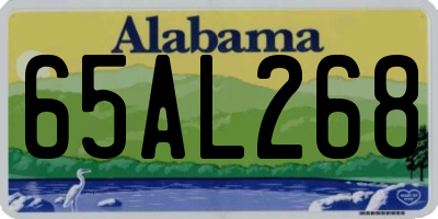 AL license plate 65AL268