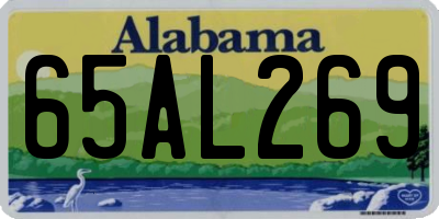 AL license plate 65AL269