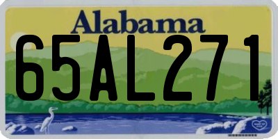 AL license plate 65AL271