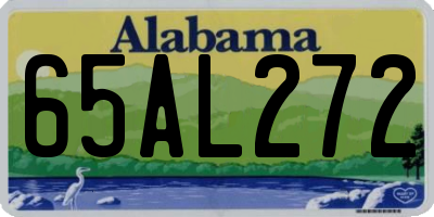 AL license plate 65AL272