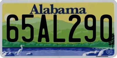 AL license plate 65AL290