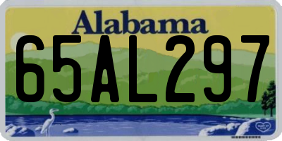 AL license plate 65AL297