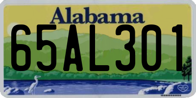 AL license plate 65AL301