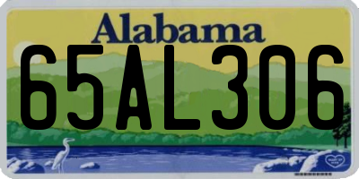 AL license plate 65AL306