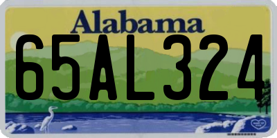 AL license plate 65AL324