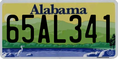 AL license plate 65AL341