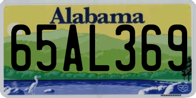 AL license plate 65AL369