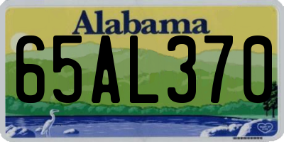 AL license plate 65AL370