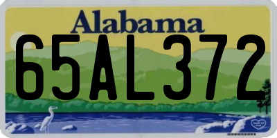 AL license plate 65AL372