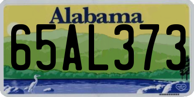 AL license plate 65AL373