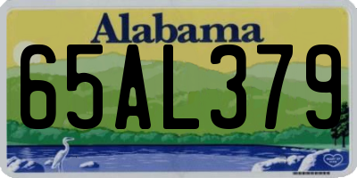 AL license plate 65AL379
