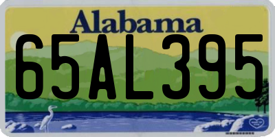 AL license plate 65AL395