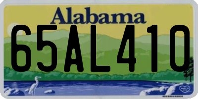 AL license plate 65AL410