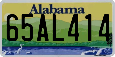 AL license plate 65AL414